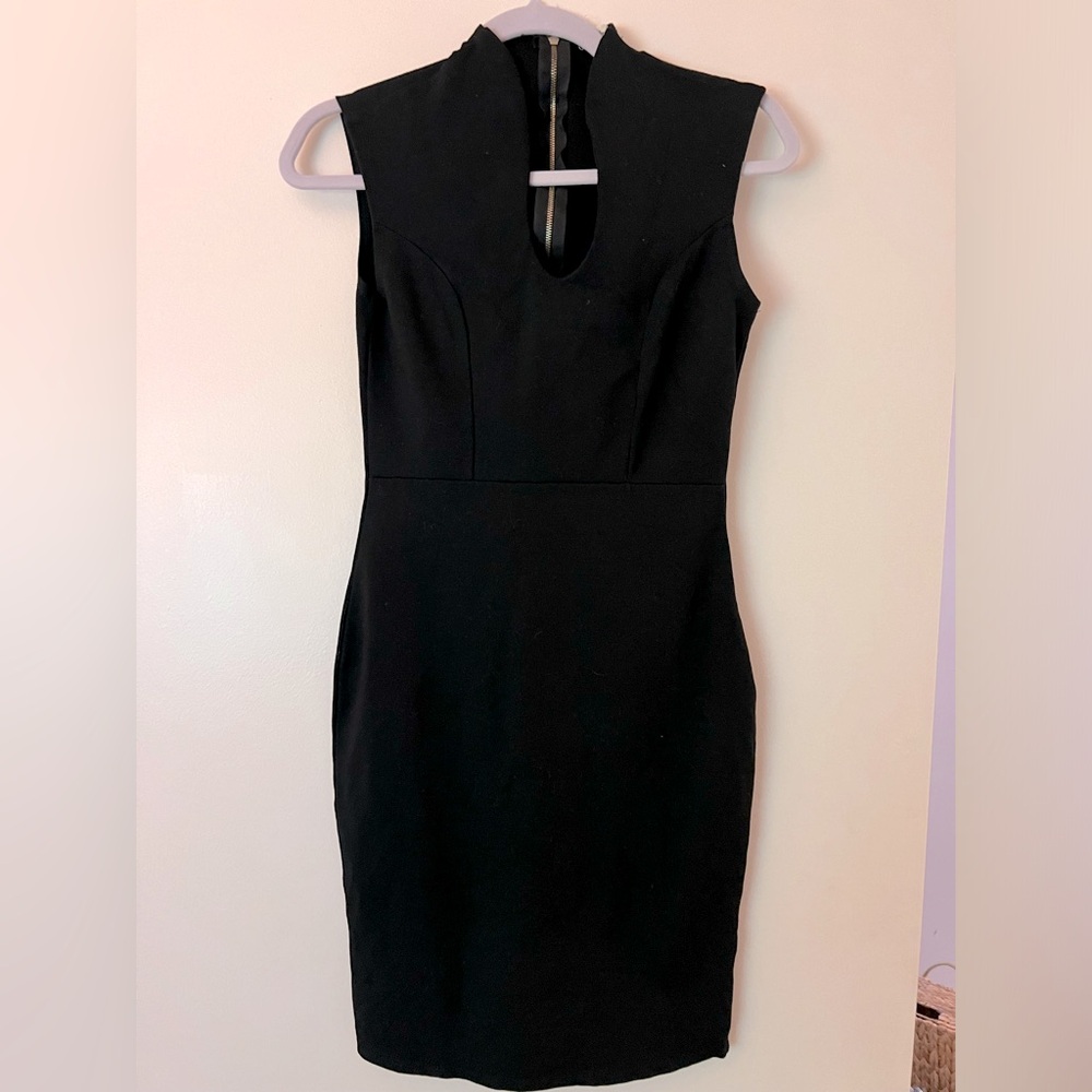 Rolla Coster body-con sleeveless pencil dress, little black dress, size medium